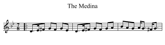 The Medina - staff notation