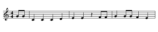 The Meeks Murder - staff notation