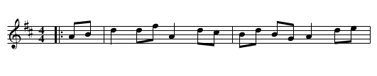 The Meeting of the Waters - staff notation