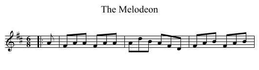 The Melodeon - staff notation