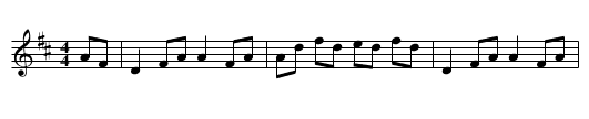 The Melodious Foot of the Glen - staff notation