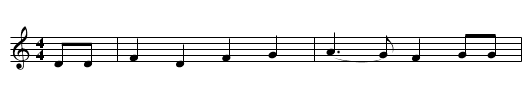 The Mermaid (5) - staff notation