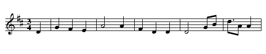The Mermaid - staff notation