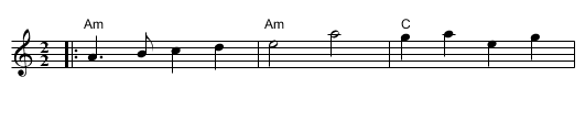 The Merry Andrew - staff notation