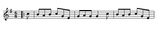 The Merry Dancers - staff notation