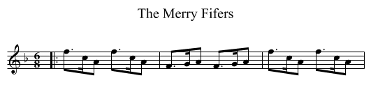 The Merry Fifers - staff notation