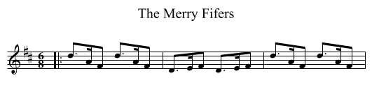 The Merry Fifers - staff notation