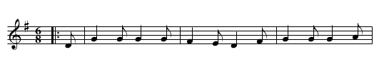 The Merry Girls of Dublin - staff notation