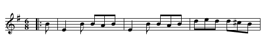 The Merry Harriers - staff notation