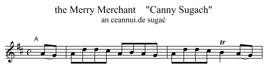 the Merry Merchant    Canny Sugach - staff notation