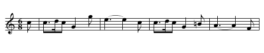 the MERRY MERRY MILKE MAIDS - staff notation