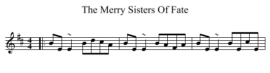 The Merry Sisters Of Fate - staff notation