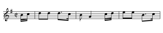 The Merry Wasel - staff notation
