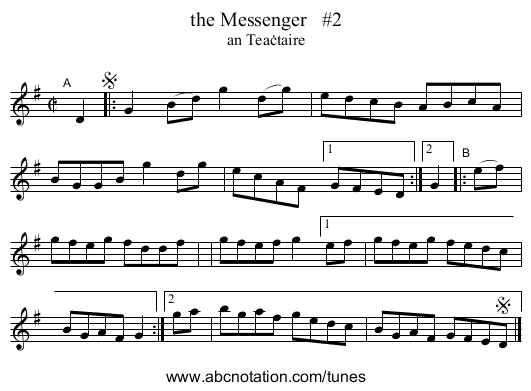 the Messenger   #2 - staff notation