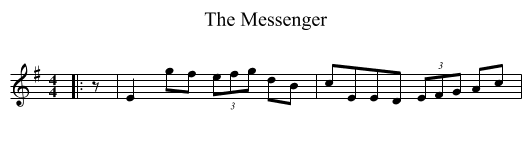 The Messenger - staff notation
