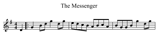 The Messenger - staff notation