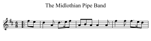 The Midlothian Pipe Band - staff notation