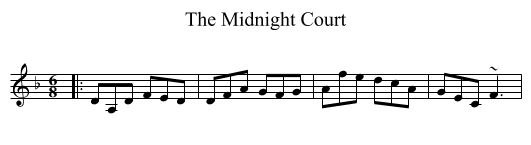 The Midnight Court - staff notation