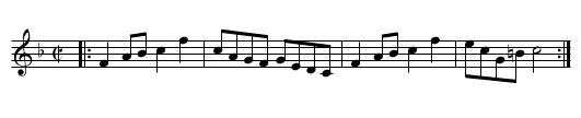 the Milk Pot - staff notation