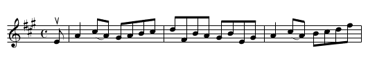 The MILL BURN - staff notation