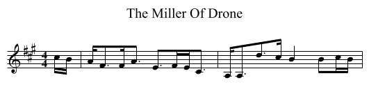 The Miller Of Drone - staff notation