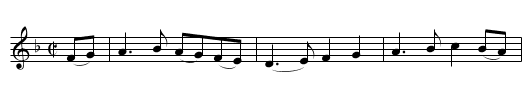 the MILLER - staff notation