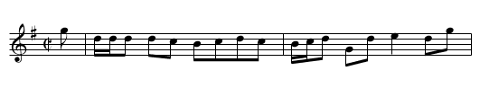 the Millers Daughter - staff notation