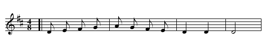 The Mill-Wheel - staff notation