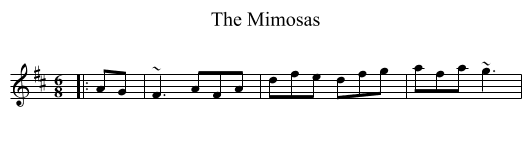 The Mimosas - staff notation