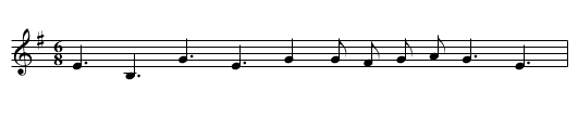 The Minor Spaniard - staff notation