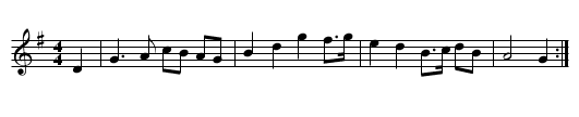 The Minstrel Boy - staff notation
