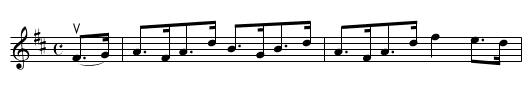 The MINSTREL'S FANCY - staff notation