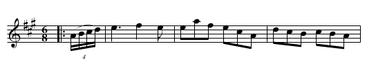The Misses Little's Fancy - staff notation