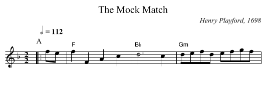 The Mock Match - staff notation