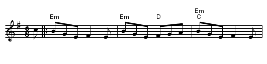 The Monaghan Jig - staff notation