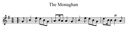 The Monaghan - staff notation