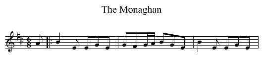 The Monaghan - staff notation