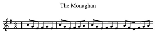 The Monaghan - staff notation