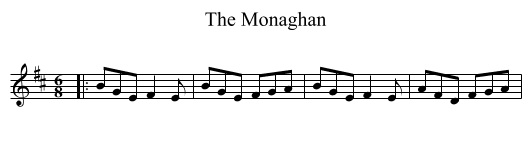 The Monaghan - staff notation