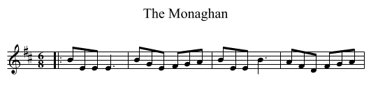 The Monaghan - staff notation