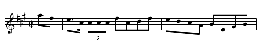 The Money Musk (Irish Style) (reel)  1361 - staff notation