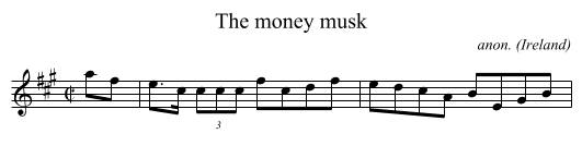 The money musk - staff notation