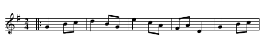 The Monster - staff notation