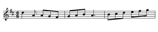 the Moon and seven stars - staff notation
