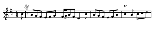 The MORGAN RATTLER - staff notation