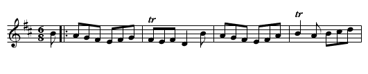 The Morgan Rattler - staff notation