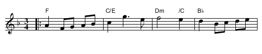 The Morland Waltz - staff notation