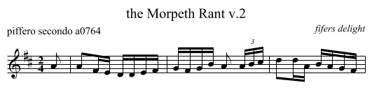 the Morpeth Rant v.2 - staff notation