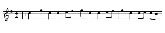 The Morris March (Winster Processional) - staff notation
