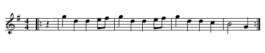 The Morris On - staff notation
